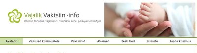 Valeinfot tõepähe esitav lehekülg, mis räägib vaktsineerimisest.