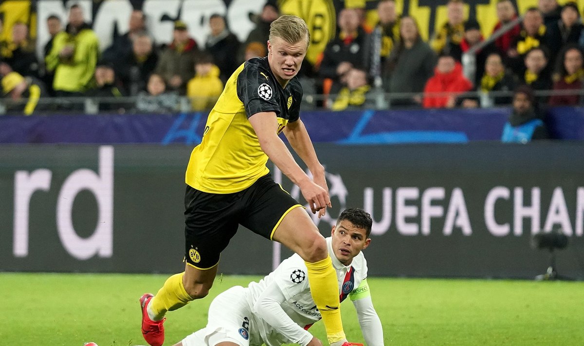 Championsleague game between Borussia Dortmund vs Paris Saint-Germain