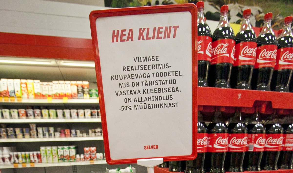 Selveris hinnatakse “parim enne” kuupäeva saabumisel tooted kuni 50% alla.