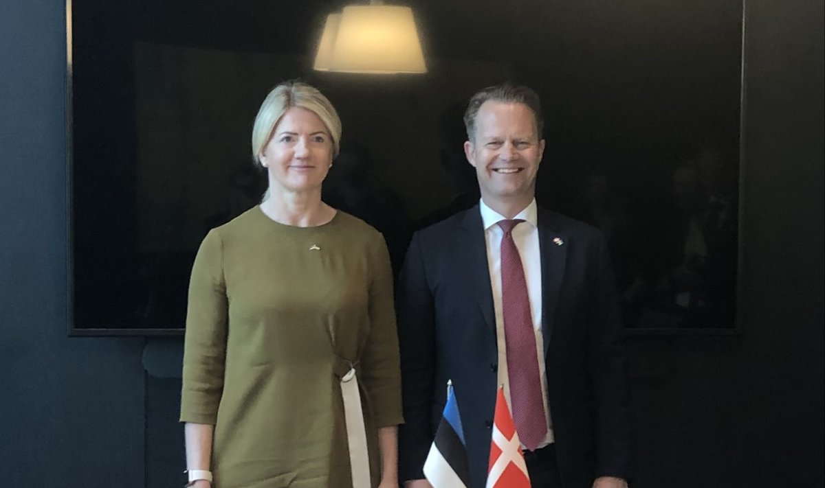 Välisminister Eva-Maria Liimets kohtus täna, 14. mail Tallinnas Taani välisministri Jeppe Kofodiga.