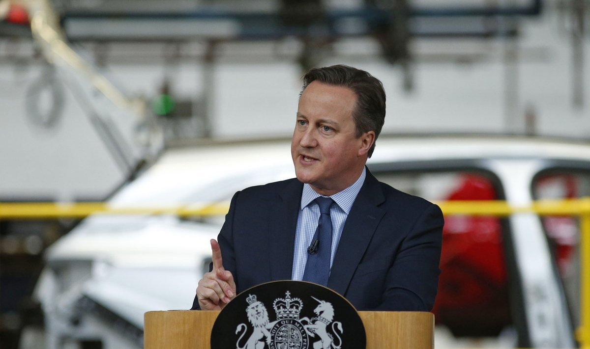 Eelmine Suurbritannia peaminister David Cameron käis kevadel Ellesmere Portis Vauxhalli tehases töölistele ELi jäämise kasust rääkimas.