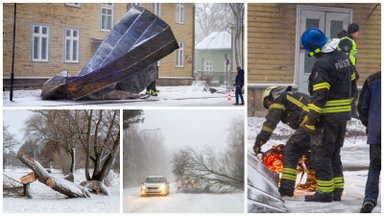 TORMIBLOGI | Hiiumaaga praamiliikluse seisanud marutuul kangutas üle Eesti lahti nii katuseid kui puid