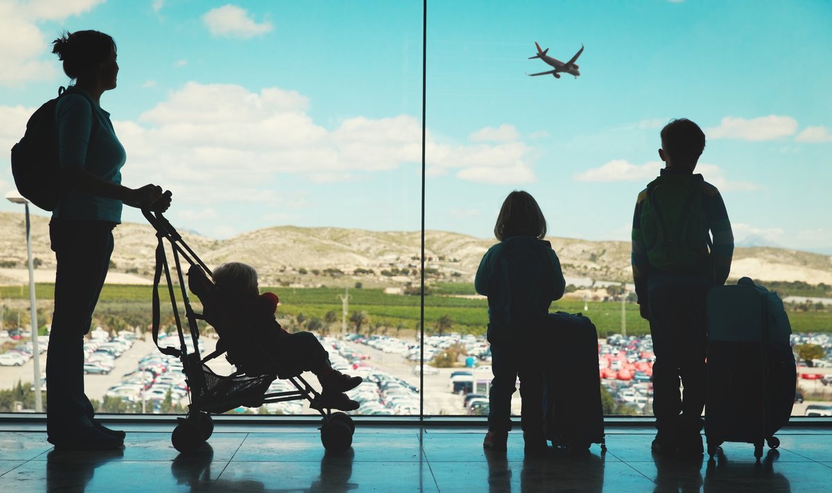 Lastega reisimisel on oluline varuda aega näiteks lennujaama jõudmisel.