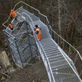 ФОТО: На водопаде Валасте установили новую лестницу, откуда открываются невероятные виды