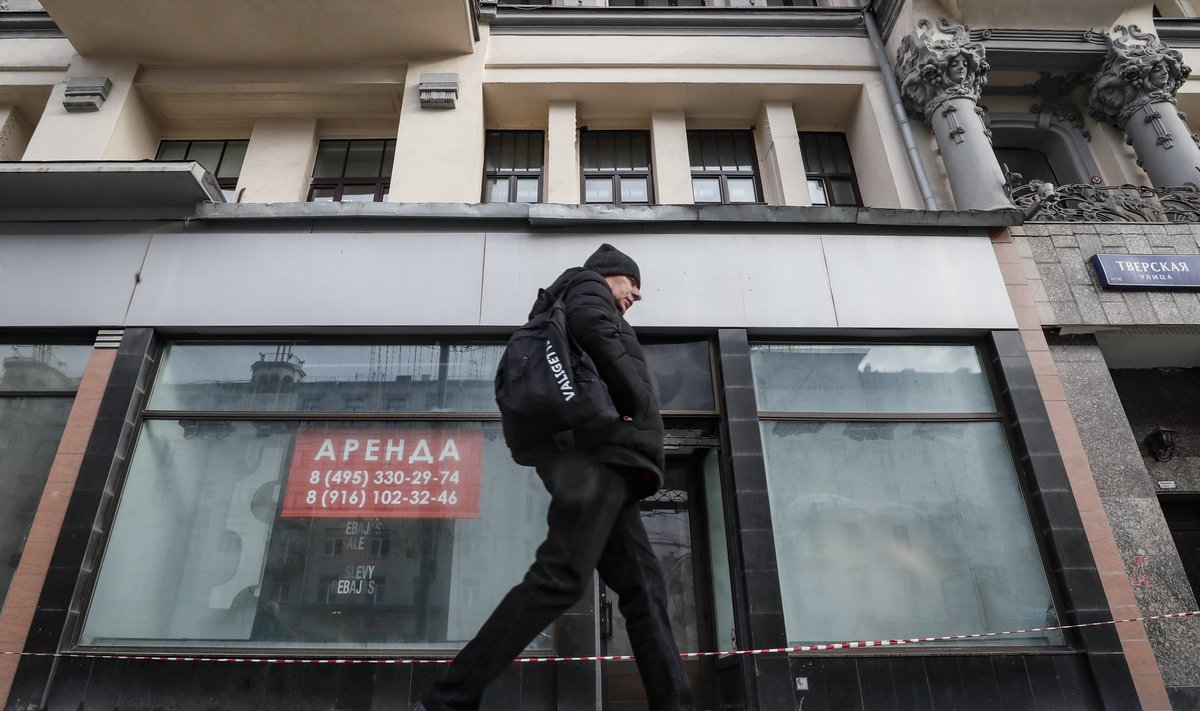 Tühi vaateaken Moskvas. Sanktsioonid juba hammustavad