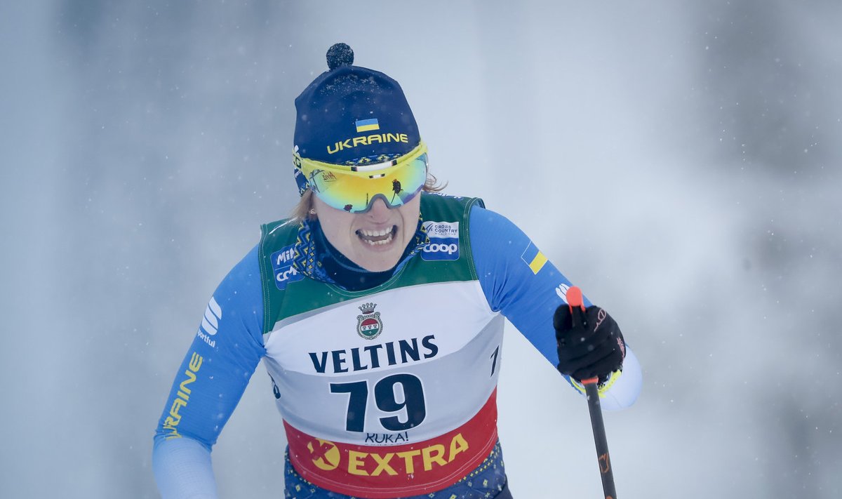 Украинская лыжница Валентина Каминская