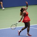 Serena Williams jõudis raske lahingu järel US Openil poolfinaali