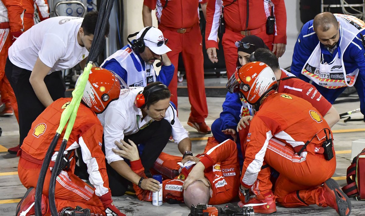 Viga saanud Ferrari mehaanik Francesco Cigarini