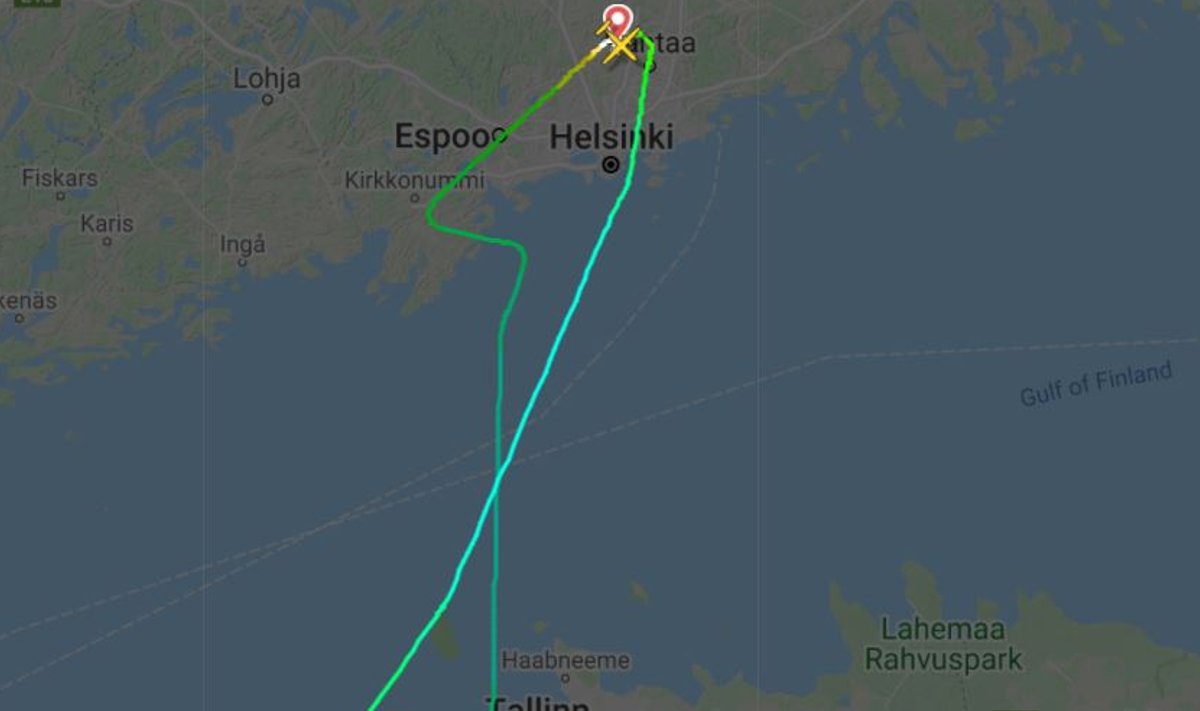 Finnairi lend ei saanud Tallinnas maanduda.