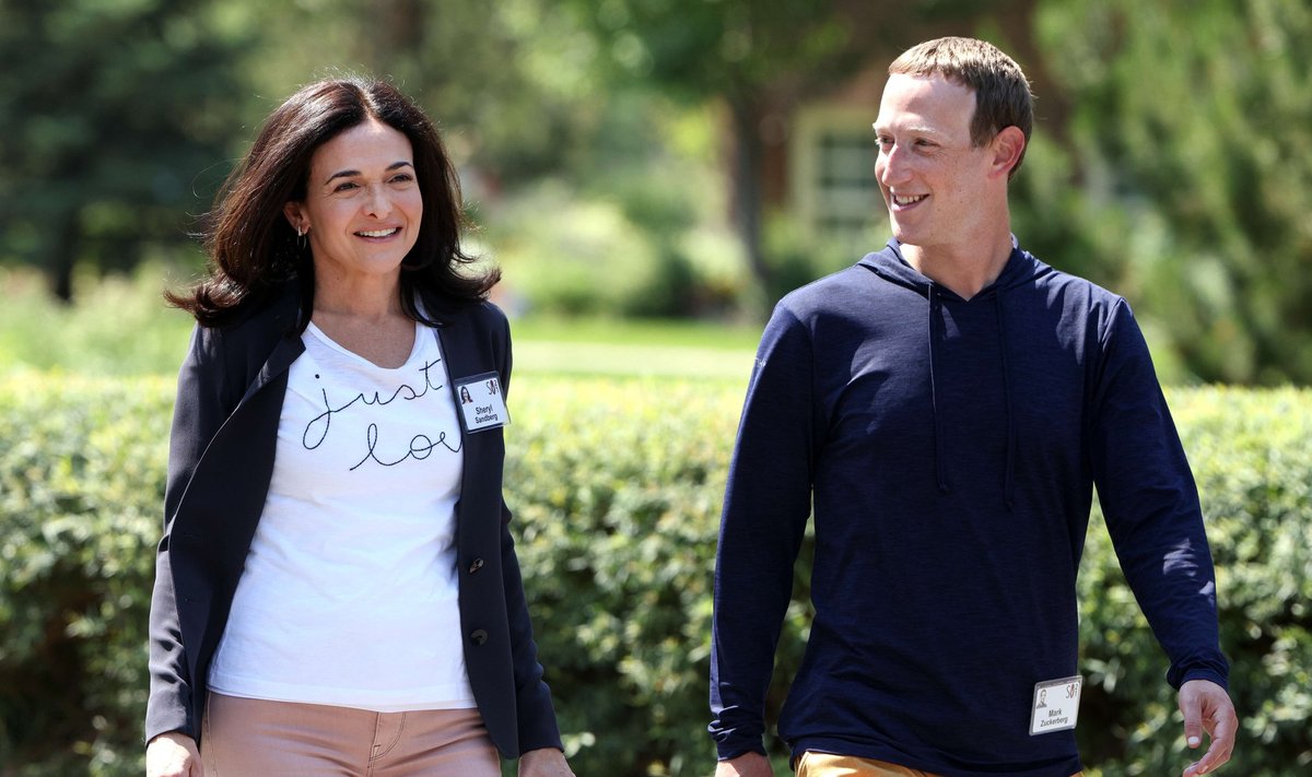 Sheryl Sandberg (vasakul) ja Mark Zuckerberg.