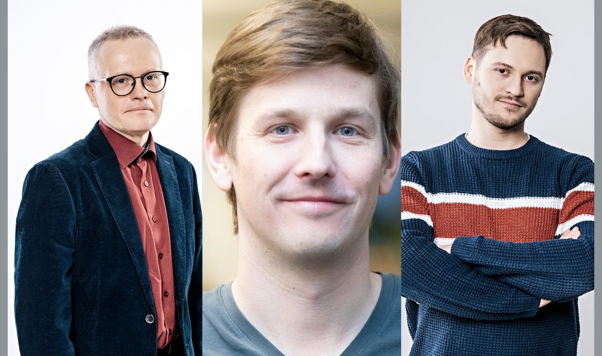 Sulev Vedler, Holger Roonemaa ja Joosep Tiks.