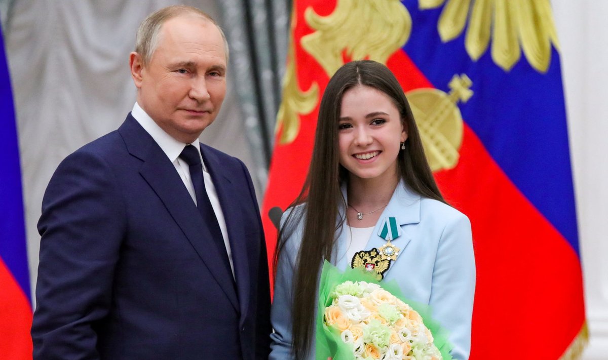 Vladimir Putin ja Kamila Valijeva