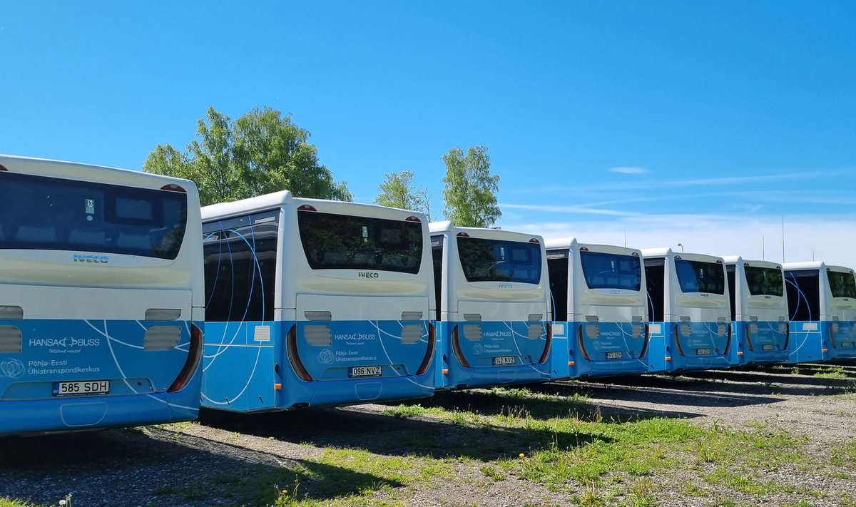 Rakvere linnaliine teenindavad selle aasta algusest AS Hansabussi keskkonnasõbralikud gaasibussid.