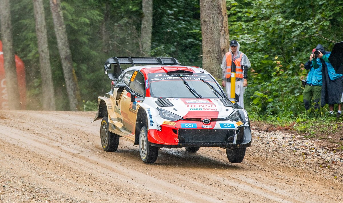 Kalle Rovanperä näitas Rally Estonia testikatsel kolmandat aega.