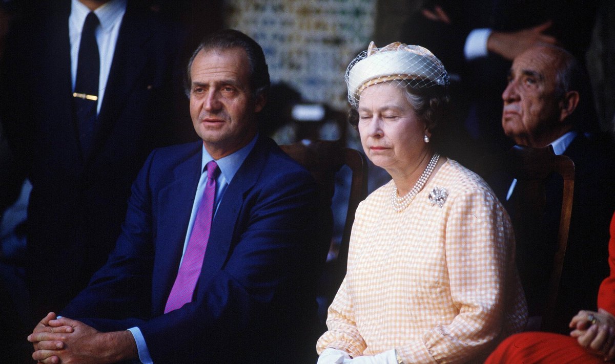 Kuninganna Elizabeth II ja kuningas Juan Carlos 1988. aastal