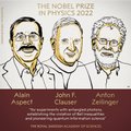 2022. aasta Nobeli füüsikaauhind anti kvantpõimitud footonitega tehtud katsete eest