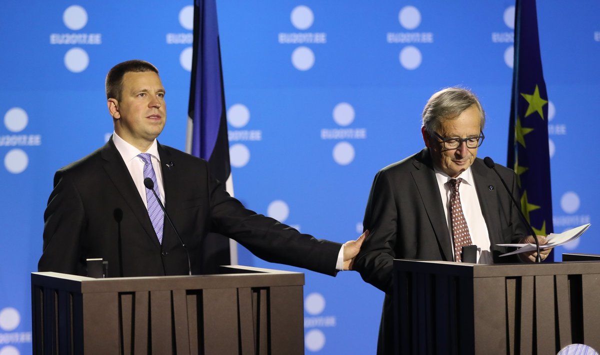 Peaminister Jüri Ratas ja Euroopa komisjoni president Jean-Claude Juncker