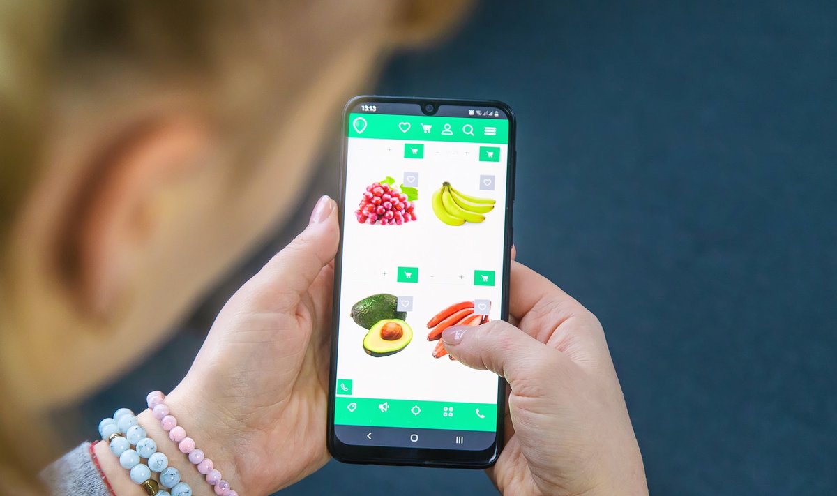 Eestlased tellivad toidukaupa aina rohkem mobiili kaudu.
