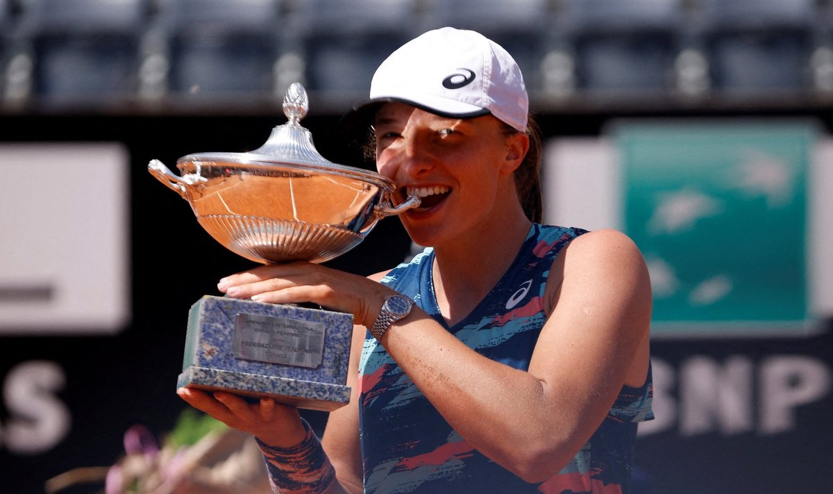 Iga Swiatek on tänavu võitnud neli WTA 1000 turniiri, sealhulgas viimase Italian Openi