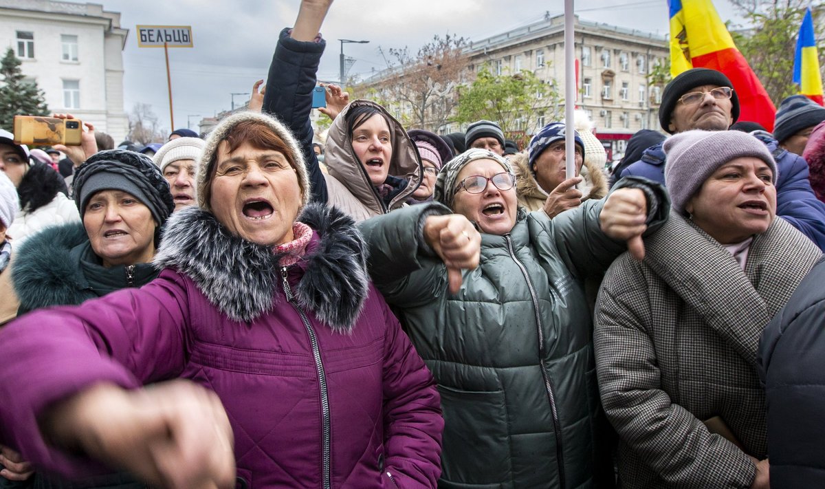 Vene-meelse partei Șor toetajad nõudsid novembri lõpus toimunud meeleavaldusel president Maia Sandu tagasiastumist.