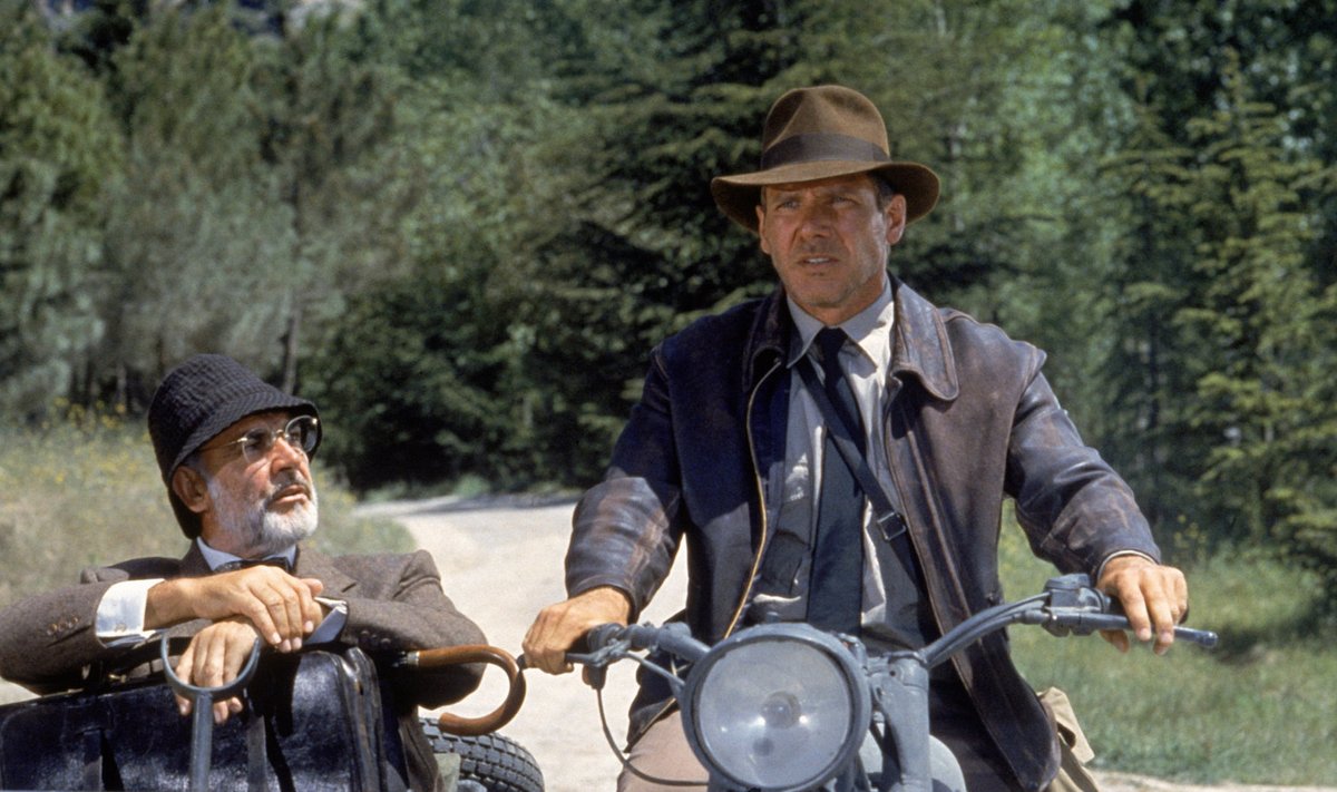 Sean Connery ja Harrison Ford filmis "Indiana Jones ja viimane ristiretk"  1989