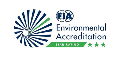 FIA jätkusuutlikuse kolme tärni logo