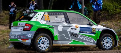 На машине Николая Грязина не было логотипа главного спонсора Ралли Финляндия.