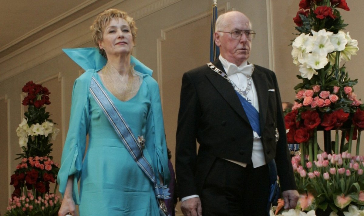 ELEGANTNE PAAR Taasiseseisvunud Eesti Vabariigi esimene president Lennart Meri ja Helle Meri oma valitsusajal.