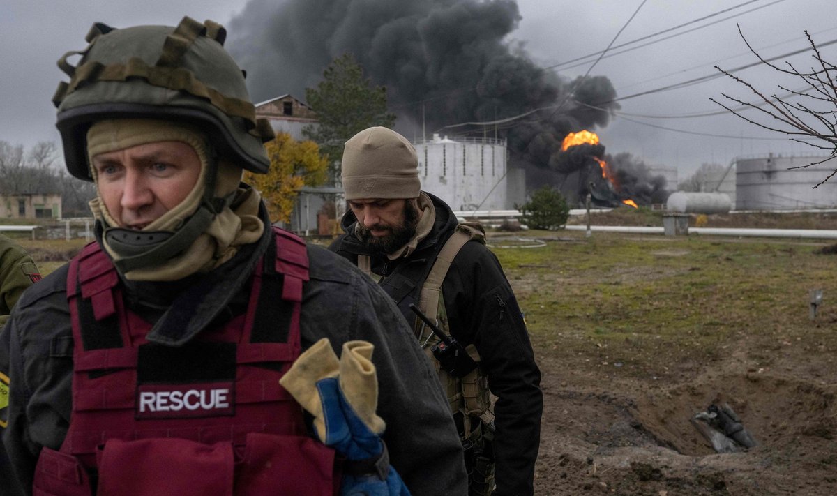 Украинские спасатели в Херсоне