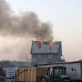 ФОТО | Крупный пожар на зерносушилке: в тушении участвовали большие силы спасателей