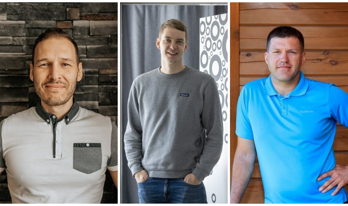 Vasakult Märten Kress, Marko Oolo, Jaak Roosaare