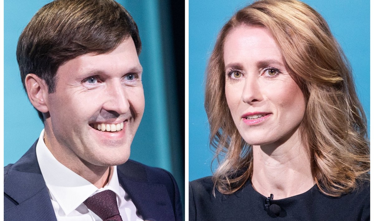 EKRE esimees Martin Helme, Reformierakonna esimees ja peaminister Kaja Kallas.