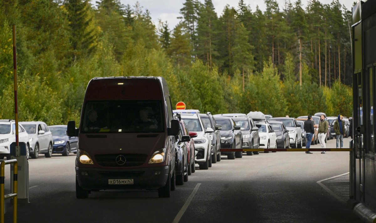 Autode järjekord täna Soome-Vene piiril Vaalimaa piiripunktis