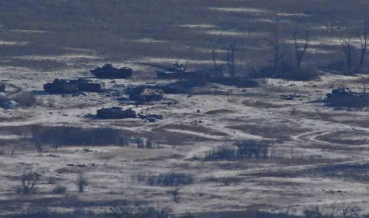 Hävitatud Vene armee kolonn