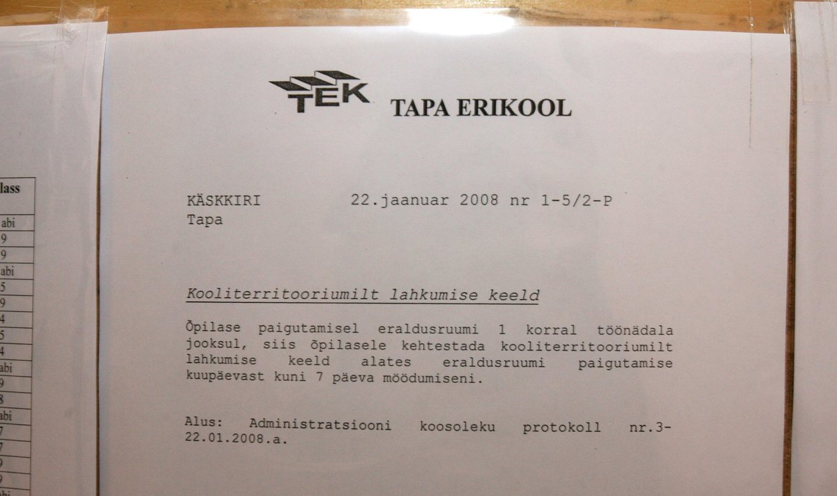 TAPA ERIKOOL