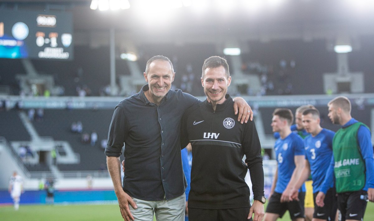 Thomas Häberli ja Michael Mülleri (paremal) koostöö algas 2015. aastal FC Baseli juures. Nüüdseks on nad jõudnud Eesti jalgpallikoondise juurde.