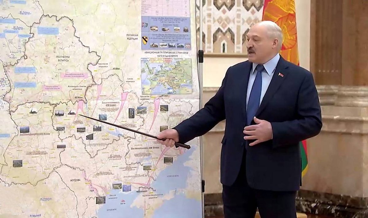 Lukašenka esinemas 1. märtsil Valgevene julgeolekunõukogu ees