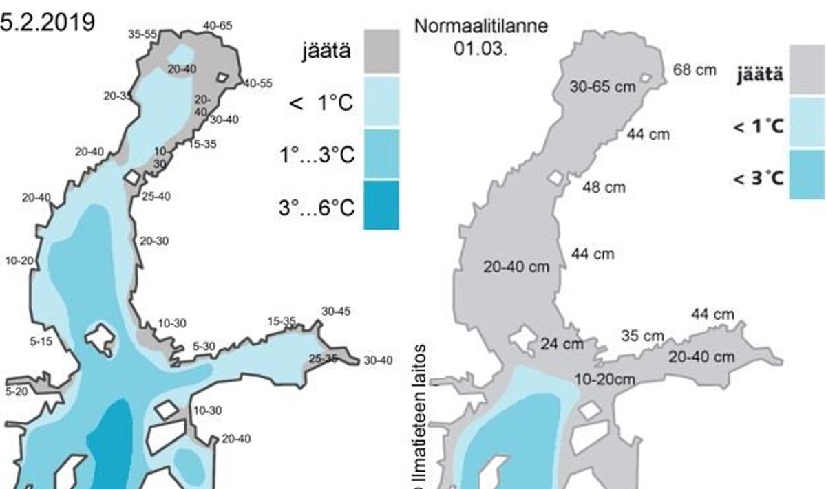Soome ilmateenistuse jääkaart