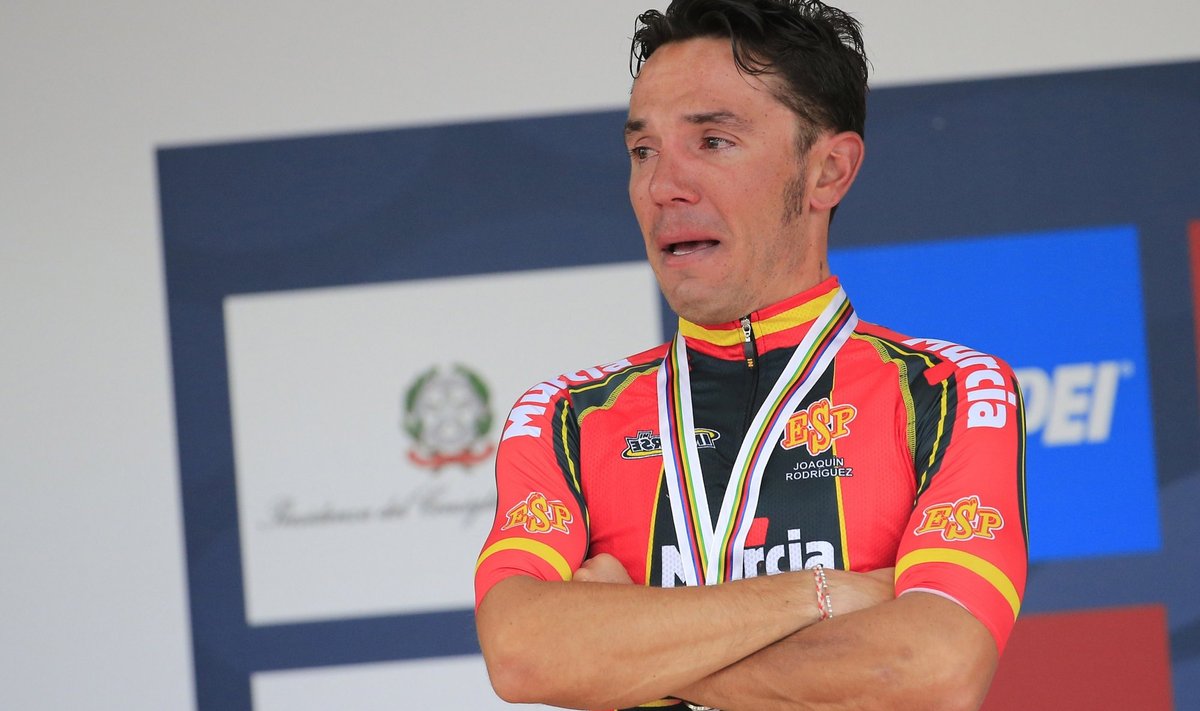 Joaquin Rodriguez MMi poodiumil nutma puhkemas