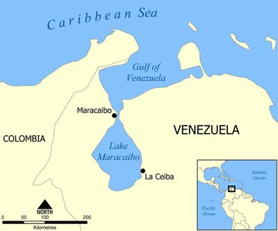 Maracaibo järv on otseühenduses Venezuela lahega.