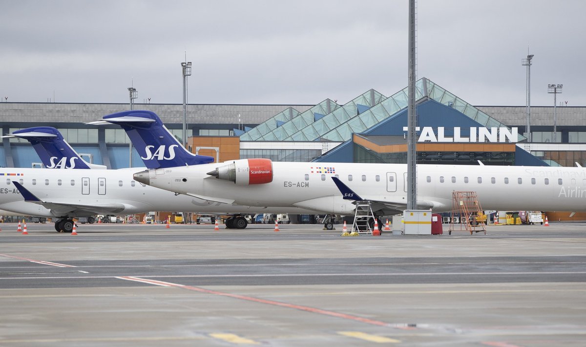 SASi lennukid Tallinna lennujaamas.