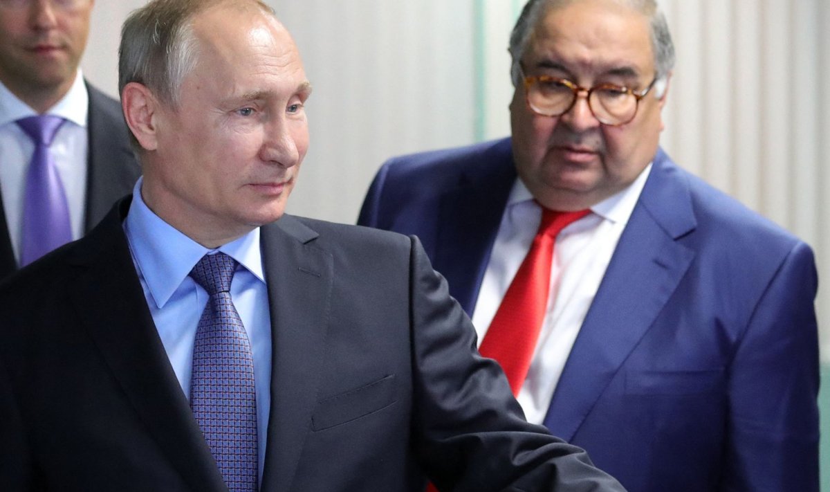 Venemaa president Vladimir Putin ja oligarh Ališer Usmanov