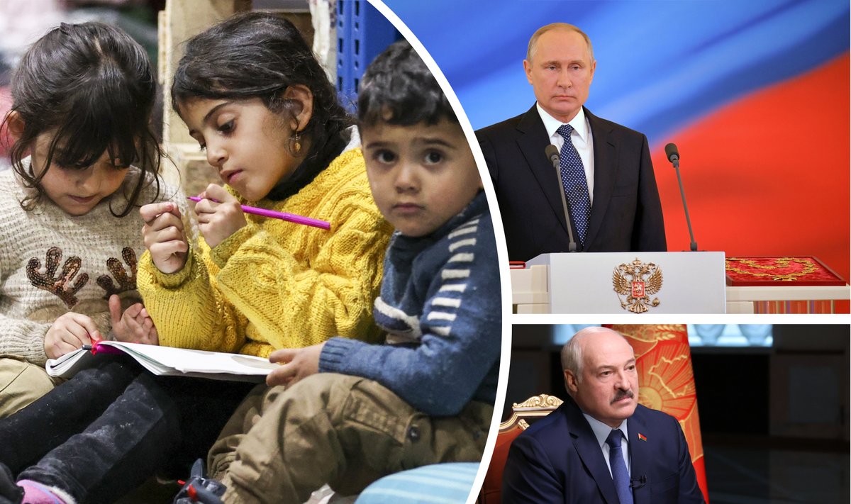 Rändajate lapsed Poola-Valgevene piiri lähedal; Vladimir Putin, Aljaksandr Lukašenka
