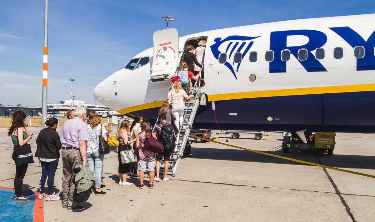 Ryanair убрал из графика 7 маршрутов в Таллинн