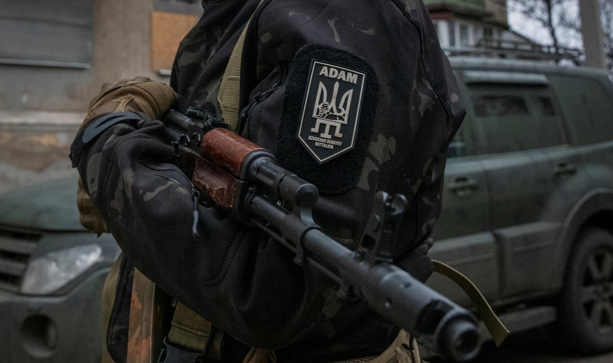Dudajevi pataljoni võitlejad Bahmutis, november 2022