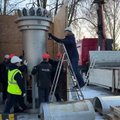 ФОТО И ВИДЕО | В Вильянди демонтировали скандальный памятник Яаку Йоале