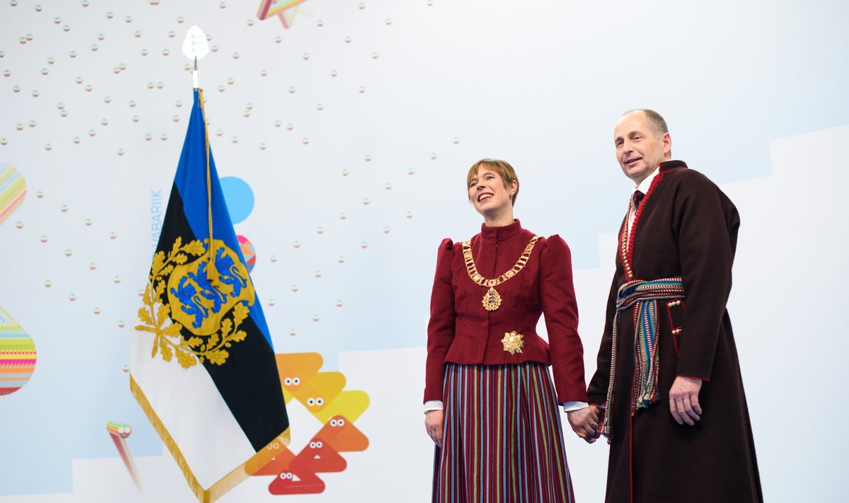 President Kersti Kaljulaid ja tema abikaasa Georgi-Rene Maksimovski