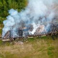 ФОТО | В Мустла произошел пожар в старом молочном комбинате