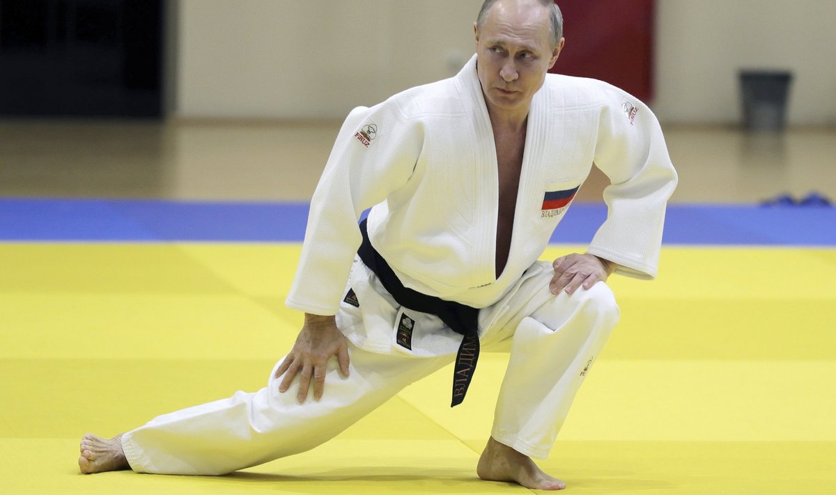 Vladimir Putin 2019. aastal Sotšis sportimas.