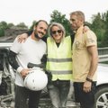 ГАЛЕРЕЯ | В Эстонии проходят съемки сериала “Беса”: автокатастрофа и падение машины в воду с моста
